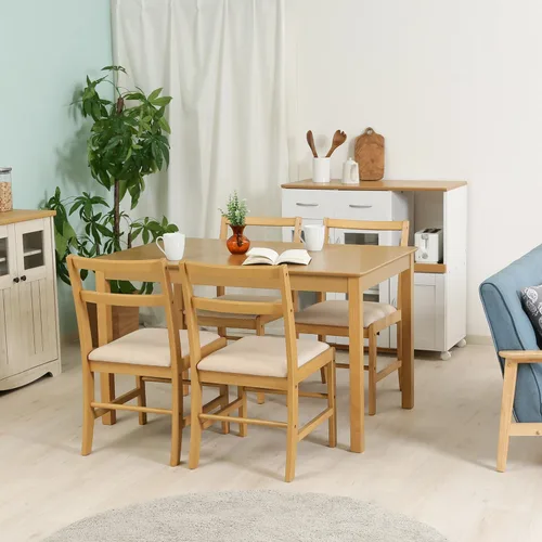Miniatura 2 de Fuji Boeki 93004 - Silla de comedor, natural, madera natural, malta