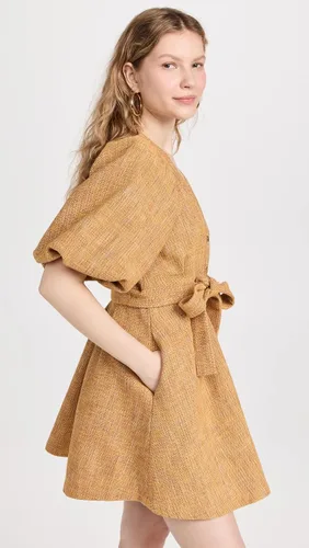 Miniatura 4 de Shoshanna Camero - Minivestido de tweed para mujer