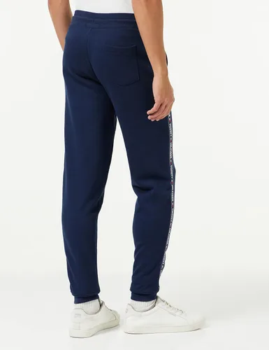 Miniatura 5 de Tommy Hilfiger Mens Logo Tape Trim Joggers Navy