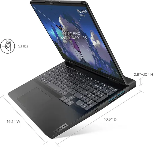 Miniatura 3 de Lenovo Ideapad 3i Gaming 15.6 pulgadas FHD 120Hz portátil, Intel Core i7-12700H, 16GB RAM 2TB PCIe SSD, gráficos GeForce RTX 3050Ti, teclado