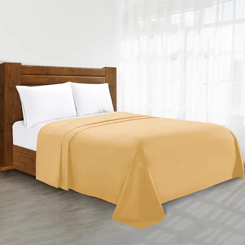 Miniatura 26 de Sábana plana de lujo en Amazon Elegant Comfort sin arrugas de 1500 hilos de calidad de hotel Premier, tamaño King, color marrón chocolate