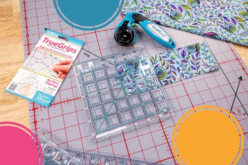 Miniatura 9 de TrueCut My Comfort - Cortador giratorio ergonómico de 1.772 pulgadas para tela, acolchado, costura, manualidades, zurdo o diestro, regla de guía