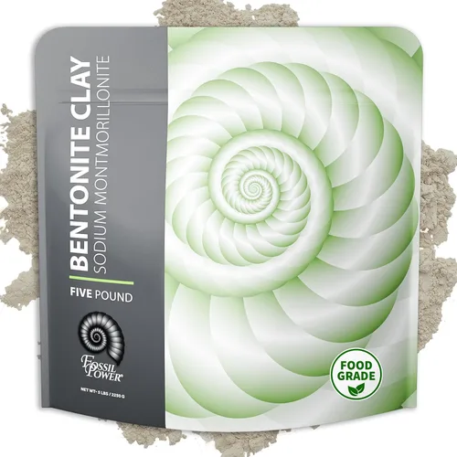 Miniatura 11 de FOSSIL POWER Arcilla de bentonita en polvo de grado alimenticio, 2 libras – Desintoxicación natural de metales pesados y limpieza de poros