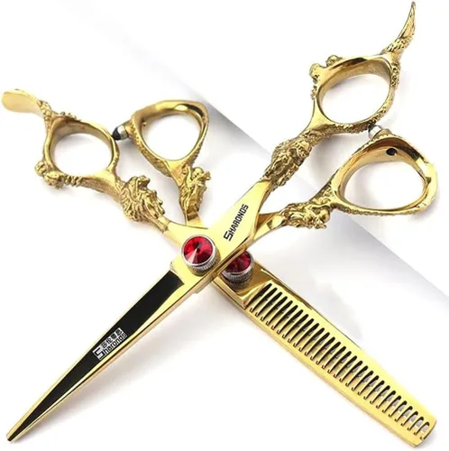 Miniatura 10 de Tijeras de corte de pelo, tijeras profesionales de peluquería de 6 pulgadas, uso doméstico para hombre, mujer, adultos, niños, bebés