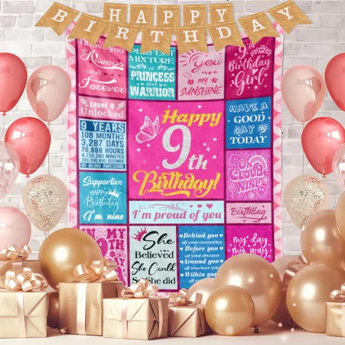 Miniatura 3 de Regalos de cumpleaños para niñas de 9 años, regalo de cumpleaños para niñas de 9 años, decoraciones de cumpleaños para niñas, hija, nieta, sobrina