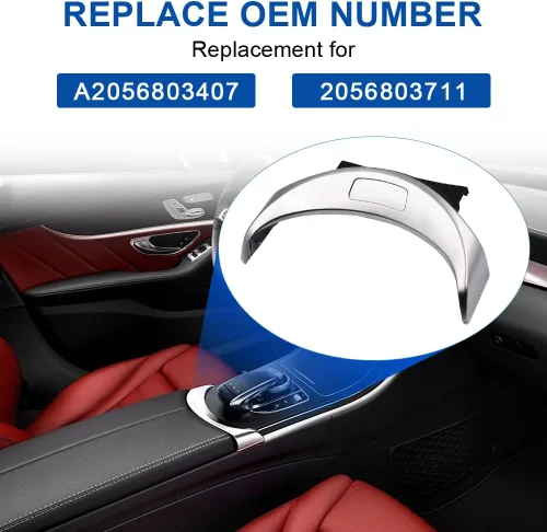 Miniatura 3 de JDMON Botón de liberación del reposabrazos de la consola central delantera para Mercedes-Benz W205 C300/C63 AMG S/C350e/GLC300/C63 AMG 2015-2019