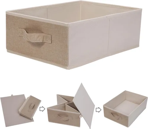 Miniatura 3 de Clothings - Contenedores de almacenamiento plegables, organizadores plegables y cestas de almacenamiento, cubo de almacenamiento para dormitorio