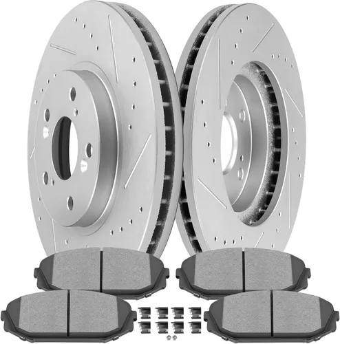 Miniatura 28 de SCITOO Kit de freno delantero Rotores de freno delantero y pastillas de freno de cerámica para Hyundai Sonata 2009-2015, 2011-2016 para Kia Optima