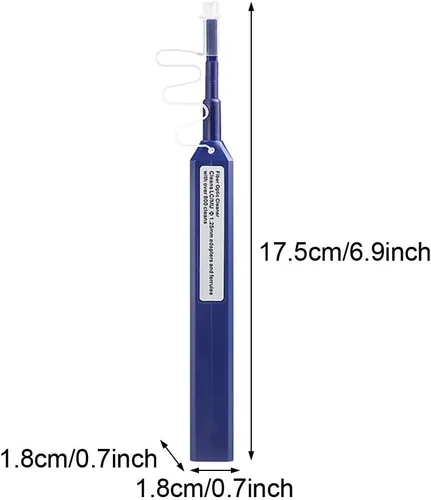 Miniatura 2 de 2 unids limpiador de fibra óptica conectores de fibra óptica, pluma limpiador de fibra óptica de más de 800 limpia para L C 0.049 in 0.098 in SC/ST