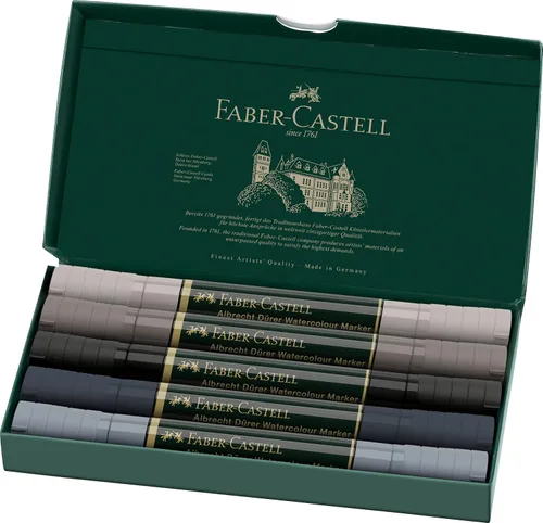 Miniatura 6 de Faber-Castell Albrecht Durer - Marcadores de acuarela Plein Air, cartera de 5, marcadores de acuarela para artistas