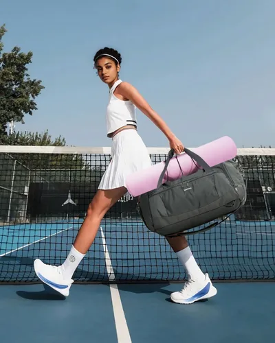 Miniatura 3 de Bolsa de gimnasio con compartimento para zapatos y soporte para esterilla de yoga y mochila para computadora portátil