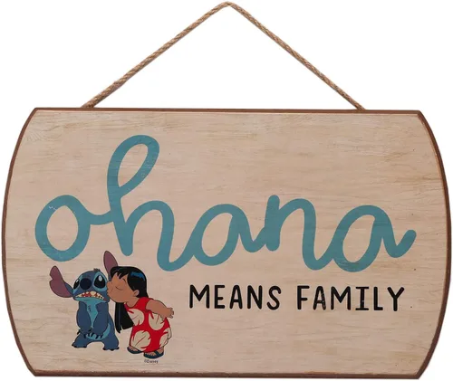 Miniatura 11 de Disney Lilo and Stitch Arte de Pared - Take It Easy Decoración de Pared de Madera Colgante para Dormitorio de Niños, Sala de Juegos o Sala de Cine