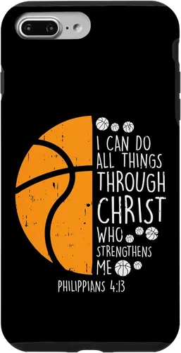 Miniatura 11 de iPhone 11 Baloncesto I can do things Biblia Verso Dios Jesús estuche de regalo