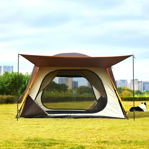 Miniatura 5 de KTT Extra Large Tent 6-12-14 Person,Family Cabin Tents,2 Rooms,3 Doors and 3 Windows with Mesh,Straight Wall,Waterproof,Double Layer,Big Tent for