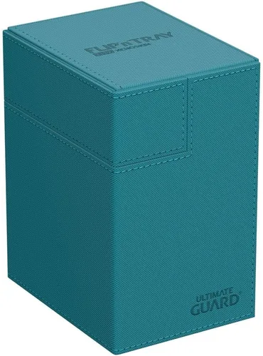 Miniatura 16 de Estuche Ultimate Guard Flip'n'Tray 100+, para 100 cartas con fundas dobles de TCG + bandeja para dados, negro, cierre magnético independiente