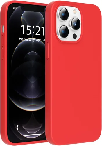 Miniatura 8 de Funda para iPhone 12 Pro Max, silicona líquida de alta calidad, funda protectora de cuerpo completo a prueba de caídas