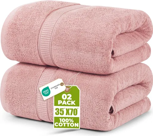 Miniatura 52 de Utopia Towels - Toalla de baño gigante, 2 unidades, 17.69 oz/yd2 (600 gsm), 100% algodón hilado en anillo, altamente absorbentes y de secado rápido