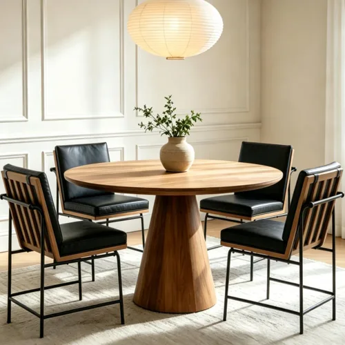 Miniatura 11 de HEAH-YO Juego de 2 sillas de comedor modernas, tapizadas de piel sintética con respaldo, sillas de comedor sin brazos para cocina, color negro