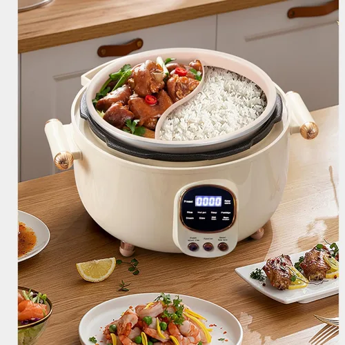 Miniatura 4 de Olla a presión eléctrica de 4 litros, olla inteligente de múltiples compartimentos con cocción a presión de 70 KPa, pantalla digital, 10 preajustes