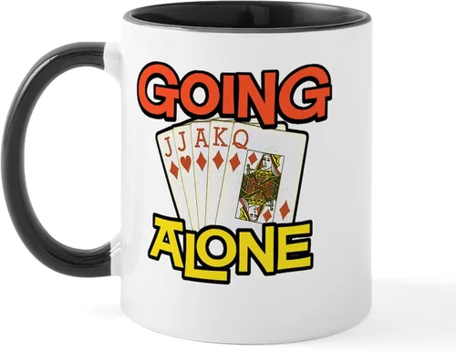 Miniatura 61 de CafePress Euchre Champ Mugs Taza de café de cerámica de 11 oz (11.0 fl oz)