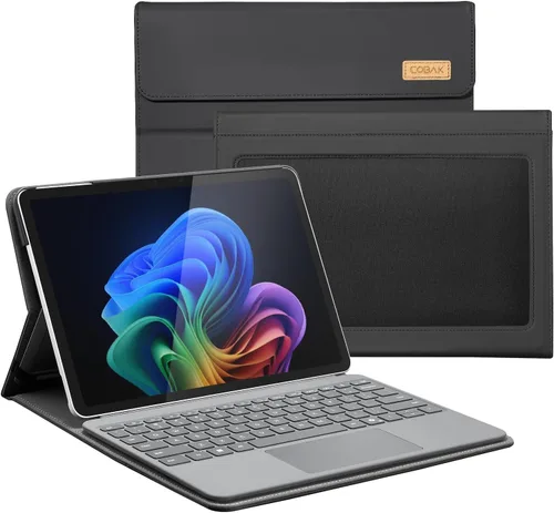 Miniatura 15 de CoBak Funda para Microsoft Surface Pro de 12" (2025), Premium Business Cover con soporte multiángulo, soporte para lápiz capacitivo integrado