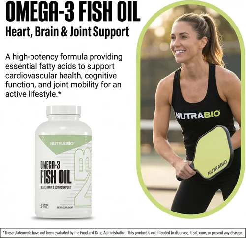 Miniatura 6 de NutraBio Suplementos de aceite de pescado Omega 3, 2,000 mg, 400 cápsulas blandas - Suplemento de ácidos grasos EPA DHA Omega 3 para ayudar a