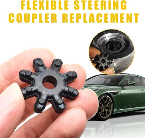 Miniatura 3 de Ziciner 4 piezas de repuesto de acoplador de dirección flexible, columna de máquina de dirección asistida automática, rueda de goma de plástico