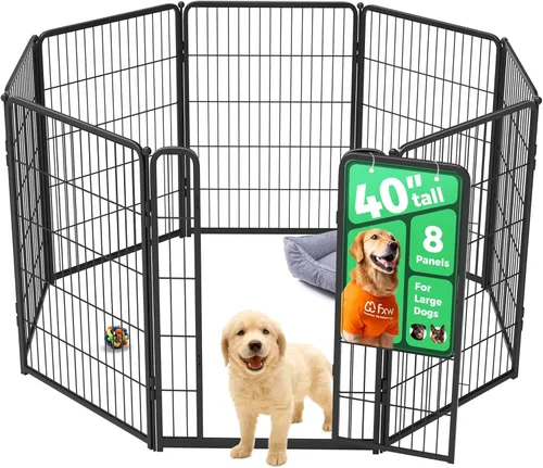 Miniatura 87 de FXW Homeplus Unleashed Corralito para Perros de Interior - Juego Sin Estrés y Seguro, Resistente de 24 Pulgadas 4 Paneles Corral para Cachorros
