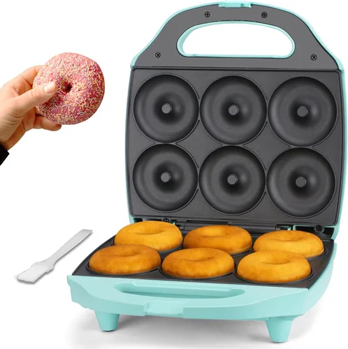 Miniatura 7 de Baker's Friend Mini waflera 3 en 1 con platos extraíbles, platos dobles para gofres y panqueques y parrilla, prensa para sándwiches de desayuno