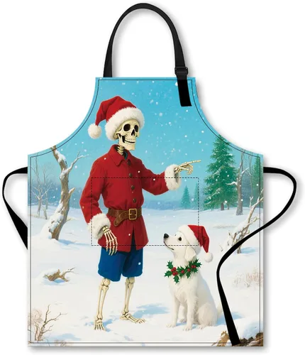 Miniatura 13 de Nuxovilar Bonito delantal de cocina, 26.77 x 30.7 pulgadas, ideal para cocinar diariamente, hornear, preparación de jardín