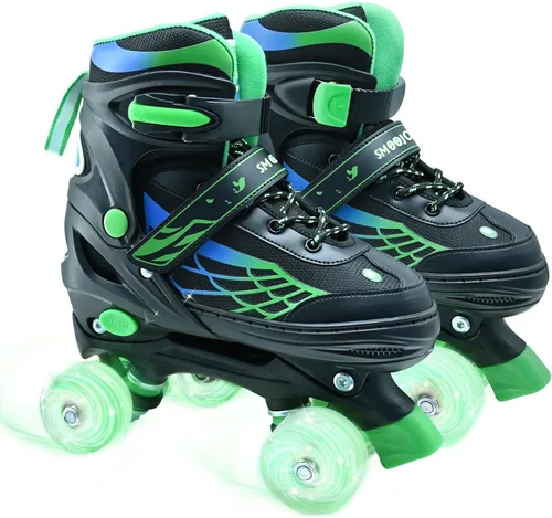 Patines ajustables para niños, patines para niños y niñas, patines con ruedas iluminadas para edades de 3 a 12 años, patines para jóvenes