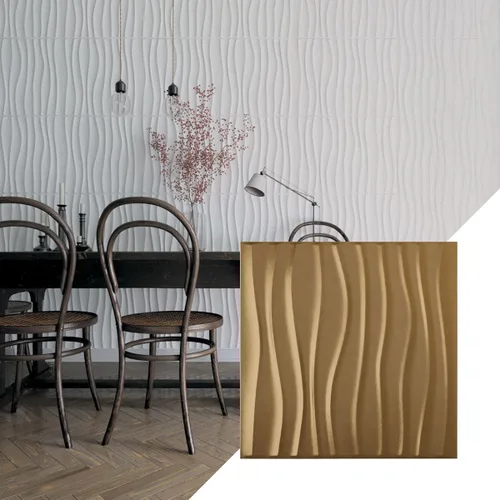 Miniatura 23 de Ekena Millwork 19 5/8 pulgadas de ancho x 19 5/8 pulgadas de alto Shoreline EnduraWall Panel decorativo de pared 3D, aluminio