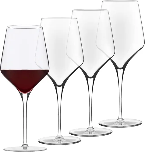 Miniatura 13 de Libbey Signature - Juego de 4 copas de vino tinto, sin costuras, de 24 onzas, para cabernet, merlot y más, copas de vino con tallo para todas