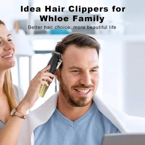Miniatura 5 de Cortadora de pelo profesional para hombres, juego de recortadora de pelo recargable inalámbrica, incluye 13 piezas de cortapelos profesionales