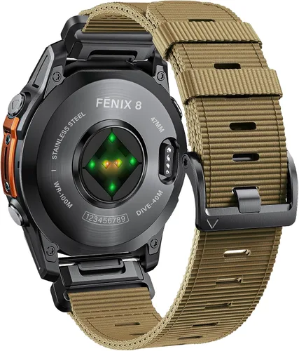 Miniatura 12 de Compatible con Garmin Fenix 6 Correa de reloj para Fenix 8 47mm/8 Pro 47mm/Fenix 7/Fenix 6 Pro/5/5 plus, 22 mm Quickfit Nylon Sport Correa de reloj