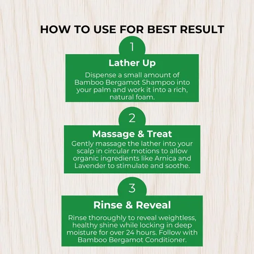 Miniatura 5 de DANI Naturals Bamboo Bergamota Champú sin sulfato, vegano, hidratante, espesa e hidrata, 12 onzas líquidas