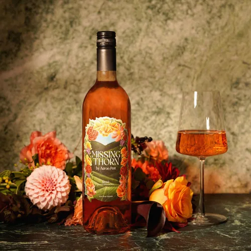 Miniatura 6 de Missing Thorn Vino rosado de Zinfandel sin alcohol de Aaron Pott – Sip Clean vino sin alcohol con bayas y notas de naranja sanguina – Bajo azúcar