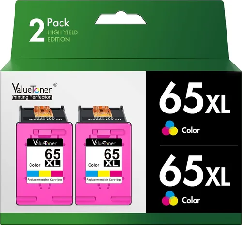 65XL Cartuchos de tinta de repuesto para HP 65XL Cartucho de tinta de color 65 XL HP65 N9K03AN para HP Deskjet 3755 Cartuchos de tinta Envy 5055