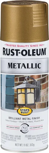 Rust-Oleum 313142 Stops Rust Pintura en Aerosol Metálica, 11 onzas, Bronce Champán