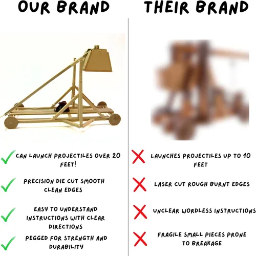 Miniatura 7 de Pathfinders Kit de madera medieval Trebuchet