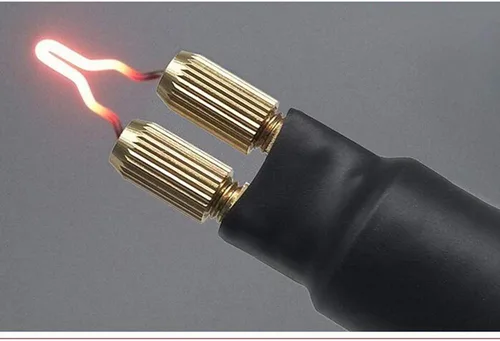 Miniatura 7 de Máquina de pirografía de 60 W, kit de combustión de madera, pantalla digital de doble bolígrafo, color azul con 20 puntas de alambre de pirografía