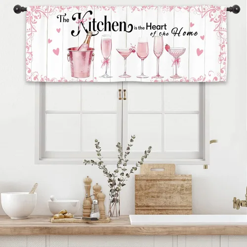 Miniatura 17 de Cortinas rústicas de cocina con puerta de granero de 27.5 pulgadas de ancho x 39 pulgadas de largo, cortinas de tratamiento de ventanas pequeñas