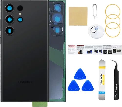 Miniatura 14 de Reemplazo de cristal trasero para Samsung Galaxy S24 con kit de herramientas de reparación profesional (Amber Yellow)