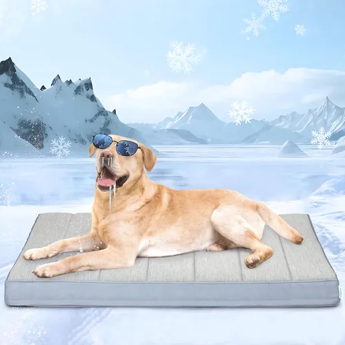 Miniatura 14 de Tapete para jaula para perros de tamaño XL, cama de espuma viscoelástica de 41 x 27 pulgadas, lavable y antideslizante, tapete ultrasuave para Oscuro