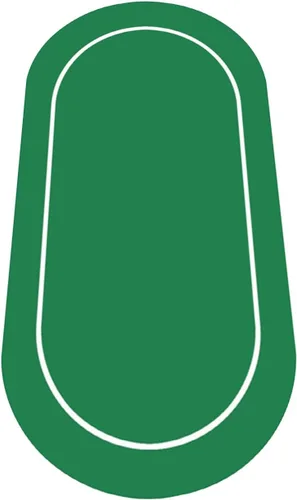 nuveti 79 x 40 cartas de póquer plegables de Texas Poker con diseño de mesa, portátil, antideslizante, tapete de juego de mesa de goma suave y