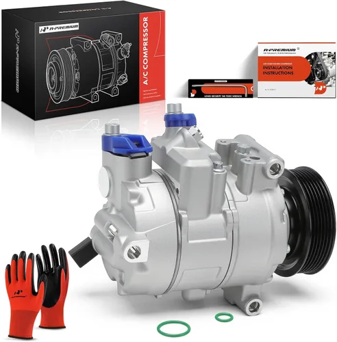 Miniatura 10 de A-Premium Compresor de aire acondicionado con embrague compatible con Audi A4, A4 Quattro, 2006 2007 2008 2009 2010, L4 2.0L