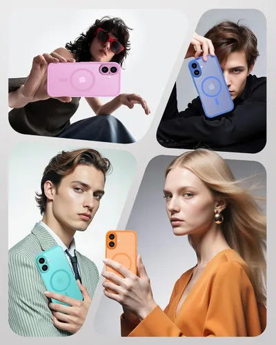 Miniatura 621 de TOCOL Funda para iPhone 11, compatible con Magsafe, protección completa de cámara, imanes integrados, protección contra caídas, funda translúcida