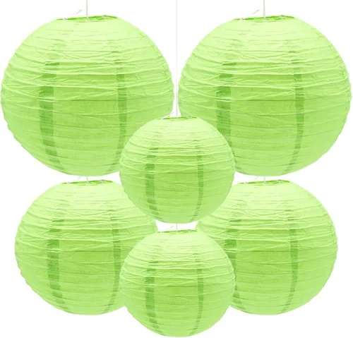 Miniatura 16 de 6 faroles de papel decorativos redondos colgantes para fiestas, aulas, bodas, Halloween, Navidad, decoración del hogar