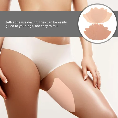 Miniatura 9 de Veemoon Anti Chafing Thigh Friction Pads 10pcs Set Elastic Fabric and Non-Woven Invisible Thigh Bands for Chafing Prevention and Sweat Isolation