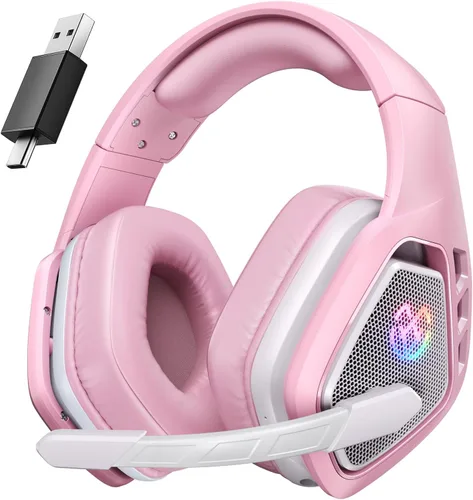 Miniatura 8 de Tatybo Wireless Gaming Headset for PC, 2.4 Ghz USB & Type-C Gaming Headphones with Microphone, 30H Battery Bluetooth Headphones for Switch, Laptop